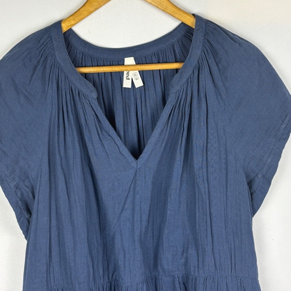 Pact  Womens Cap Sleeve Tiered Midi Dress Women XL 100% Org. Cotton Breathable - Picture 2 of 10